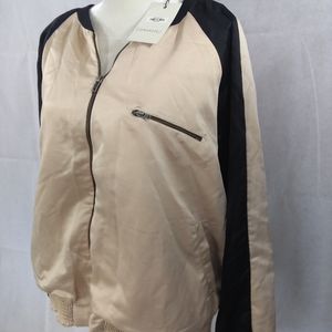 Junarose Satin Bomber Jacket